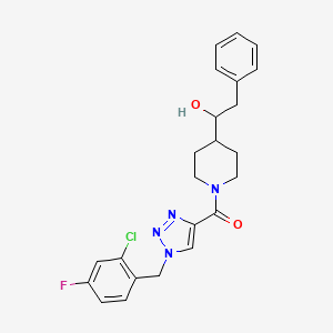 1-(1-{[1-(2-chloro-4-fluorobenzyl)-1H-1,2,3-triazol-4-yl]carbonyl}-4-piperidinyl)-2-phenylethanol