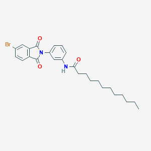 molecular formula C26H31BrN2O3 B390303 N-[3-(5-bromo-1,3-dioxo-1,3-dihydro-2H-isoindol-2-yl)phenyl]dodecanamide 