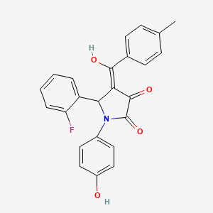 5-(2-fluorophenyl)-3-hydroxy-1-(4-hydroxyphenyl)-4-(4-methylbenzoyl)-1,5-dihydro-2H-pyrrol-2-one