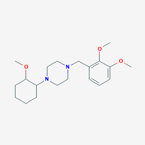 molecular formula C20H32N2O3 B3903067 1-(2,3-dimethoxybenzyl)-4-(2-methoxycyclohexyl)piperazine 