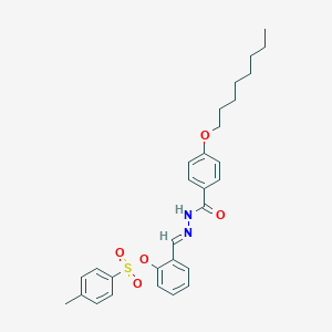 [2-[(E)-[(4-octoxybenzoyl)hydrazinylidene]methyl]phenyl] 4-methylbenzenesulfonate