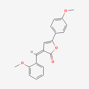 molecular formula C19H16O4 B3903303 3-(2-methoxybenzylidene)-5-(4-methoxyphenyl)-2(3H)-furanone 