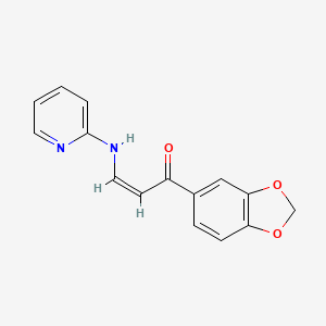 1-(1,3-benzodioxol-5-yl)-3-(2-pyridinylamino)-2-propen-1-one