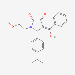 4-benzoyl-3-hydroxy-5-(4-isopropylphenyl)-1-(2-methoxyethyl)-1,5-dihydro-2H-pyrrol-2-one