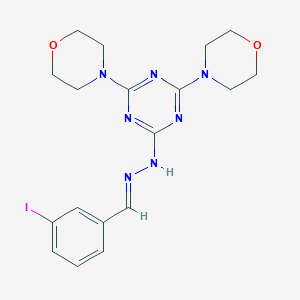 3-Iodobenzaldehyde [4,6-di(4-morpholinyl)-1,3,5-triazin-2-yl]hydrazone