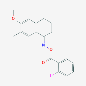 6-methoxy-7-methyl-3,4-dihydro-1(2H)-naphthalenone O-(2-iodobenzoyl)oxime