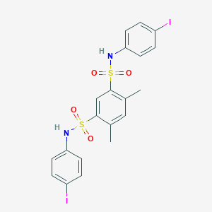 N~1~,N~3~-bis(4-iodophenyl)-4,6-dimethyl-1,3-benzenedisulfonamide