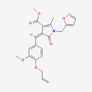 methyl 4-[4-(allyloxy)-3-methoxybenzylidene]-1-(2-furylmethyl)-2-methyl-5-oxo-4,5-dihydro-1H-pyrrole-3-carboxylate