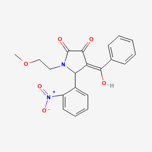 4-benzoyl-3-hydroxy-1-(2-methoxyethyl)-5-(2-nitrophenyl)-1,5-dihydro-2H-pyrrol-2-one