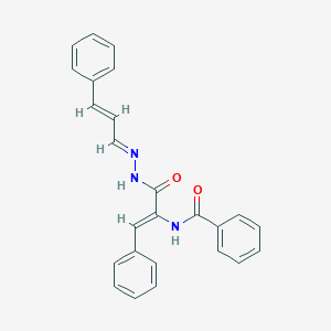 N-(2-phenyl-1-{[2-(3-phenyl-2-propenylidene)hydrazino]carbonyl}vinyl)benzamide