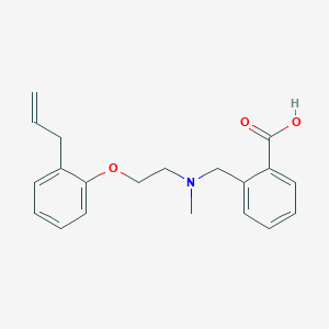 molecular formula C20H23NO3 B3903578 2-{[[2-(2-allylphenoxy)ethyl](methyl)amino]methyl}benzoic acid 