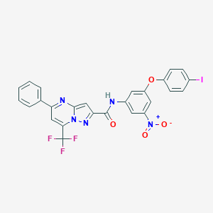 N-[3-nitro-5-(4-iodophenoxy)phenyl]-5-phenyl-7-(trifluoromethyl)pyrazolo[1,5-a]pyrimidine-2-carboxamide