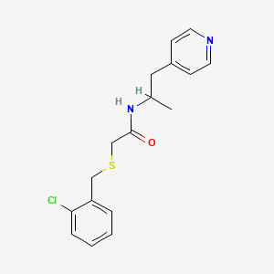 2-[(2-chlorobenzyl)thio]-N-(1-methyl-2-pyridin-4-ylethyl)acetamide