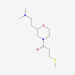 molecular formula C12H24N2O2S B3903660 N,N-dimethyl-2-{4-[3-(methylthio)propanoyl]-2-morpholinyl}ethanamine 