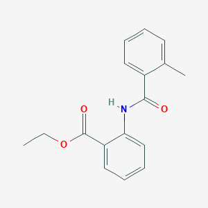 molecular formula C17H17NO3 B390367 Ethyl 2-[(2-methylbenzoyl)amino]benzoate 