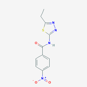 molecular formula C11H10N4O3S B390369 N-(5-ethyl-1,3,4-thiadiazol-2-yl)-4-nitrobenzamide CAS No. 313662-95-2