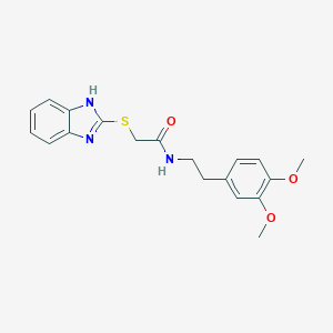 2-(1H-benzimidazol-2-ylsulfanyl)-N-[2-(3,4-dimethoxyphenyl)ethyl]acetamide