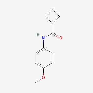 molecular formula C12H15NO2 B3903720 N-(4-methoxyphenyl)cyclobutanecarboxamide 