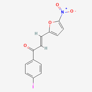 molecular formula C13H8INO4 B3903730 1-(4-iodophenyl)-3-(5-nitro-2-furyl)-2-propen-1-one 