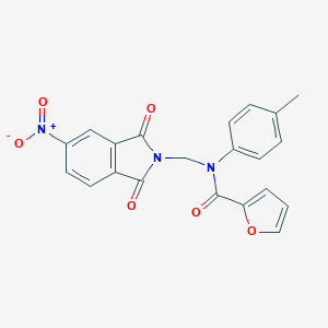 N-(4-methylphenyl)-N-[(5-nitro-1,3-dioxo-1,3-dihydro-2H-isoindol-2-yl)methyl]furan-2-carboxamide