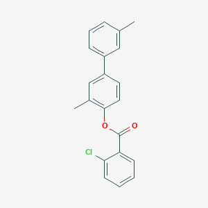 molecular formula C21H17ClO2 B390376 3,3'-Dimethylbiphenyl-4-yl 2-chlorobenzoate 