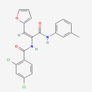 2,4-dichloro-N-(2-(2-furyl)-1-{[(3-methylphenyl)amino]carbonyl}vinyl)benzamide