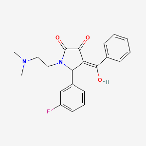 molecular formula C21H21FN2O3 B3903800 4-benzoyl-1-[2-(dimethylamino)ethyl]-5-(3-fluorophenyl)-3-hydroxy-1,5-dihydro-2H-pyrrol-2-one CAS No. 309923-66-8