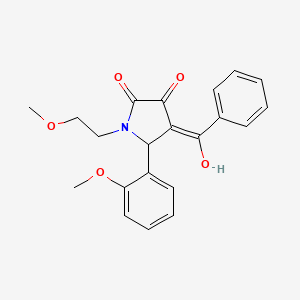 4-benzoyl-3-hydroxy-1-(2-methoxyethyl)-5-(2-methoxyphenyl)-1,5-dihydro-2H-pyrrol-2-one