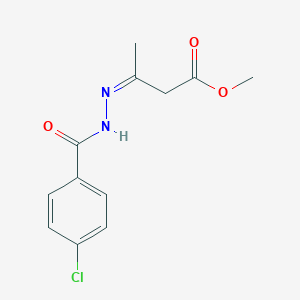 Methyl 3-[(4-chlorobenzoyl)hydrazono]butanoate
