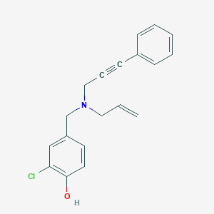 4-{[allyl(3-phenylprop-2-yn-1-yl)amino]methyl}-2-chlorophenol