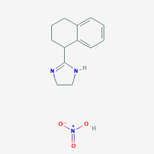 molecular formula C13H17N3O3 B039039 Tetrahydrozoline nitrate CAS No. 118201-38-0