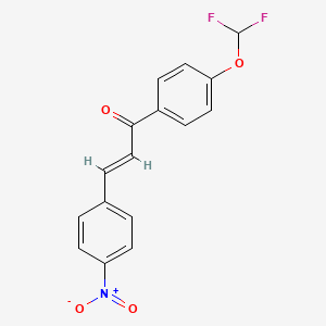 1-[4-(difluoromethoxy)phenyl]-3-(4-nitrophenyl)-2-propen-1-one