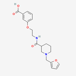 3-[2-({[1-(2-furylmethyl)piperidin-3-yl]carbonyl}amino)ethoxy]benzoic acid