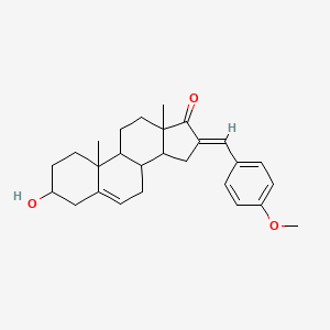 molecular formula C27H34O3 B3903941 3-hydroxy-16-(4-methoxybenzylidene)androst-5-en-17-one 