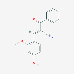 molecular formula C18H15NO3 B3903954 2-benzoyl-3-(2,4-dimethoxyphenyl)acrylonitrile 