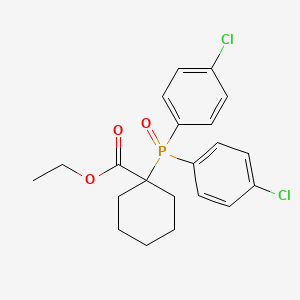 ethyl 1-[bis(4-chlorophenyl)phosphoryl]cycloheptanecarboxylate