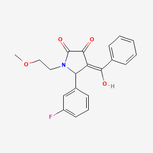 4-benzoyl-5-(3-fluorophenyl)-3-hydroxy-1-(2-methoxyethyl)-1,5-dihydro-2H-pyrrol-2-one