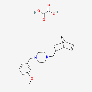 1-(bicyclo[2.2.1]hept-5-en-2-ylmethyl)-4-(3-methoxybenzyl)piperazine oxalate