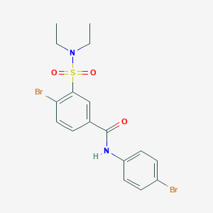 molecular formula C17H18Br2N2O3S B390401 4-bromo-N-(4-bromophenyl)-3-(diethylsulfamoyl)benzamide 