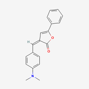 molecular formula C19H17NO2 B3904039 3-[4-(dimethylamino)benzylidene]-5-phenyl-2(3H)-furanone CAS No. 77811-51-9