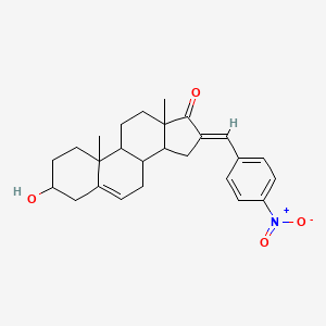 molecular formula C26H31NO4 B3904065 3-hydroxy-16-(4-nitrobenzylidene)androst-5-en-17-one 