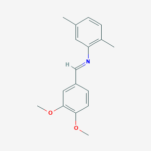 N-(3,4-dimethoxybenzylidene)-N-(2,5-dimethylphenyl)amine