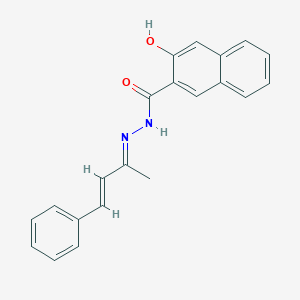 3-hydroxy-N'-(1-methyl-3-phenyl-2-propenylidene)-2-naphthohydrazide