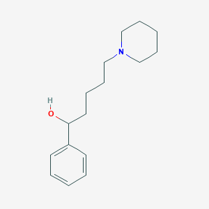 molecular formula C16H25NO B390416 1-Phenyl-5-(1-piperidinyl)-1-pentanol 