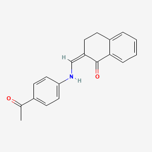 2-{[(4-acetylphenyl)amino]methylene}-3,4-dihydro-1(2H)-naphthalenone