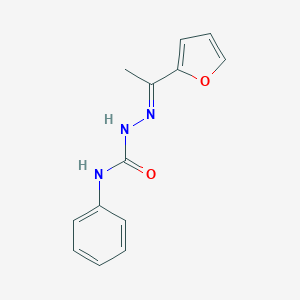 molecular formula C13H13N3O2 B390417 1-(2-furyl)ethanone N-phenylsemicarbazone 