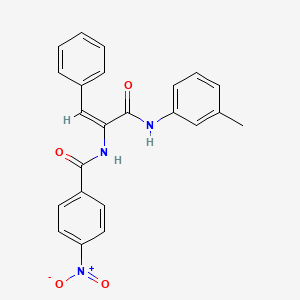 molecular formula C23H19N3O4 B3904173 N-(1-{[(3-methylphenyl)amino]carbonyl}-2-phenylvinyl)-4-nitrobenzamide CAS No. 5979-71-5