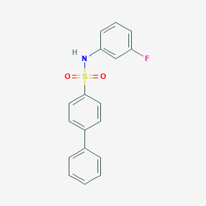 N-(3-fluorophenyl)biphenyl-4-sulfonamide