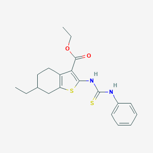 Ethyl 2-[(anilinocarbothioyl)amino]-6-ethyl-4,5,6,7-tetrahydro-1-benzothiophene-3-carboxylate