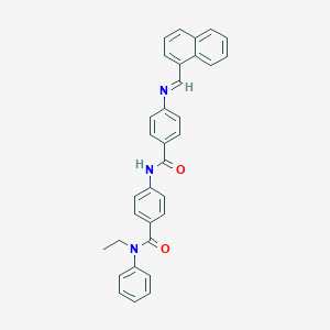 N-ethyl-4-({4-[(1-naphthylmethylene)amino]benzoyl}amino)-N-phenylbenzamide